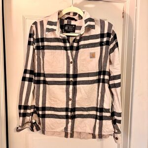 Carhartt Loose Fit Plaid Button Down Shirt – Size Small